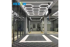 Free Design Led Hexagonal Lights Custom Hexagon Garage Lights for Garage Ceiling