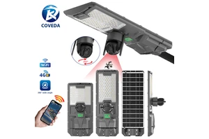 COVEDA High Brightness Street Lamp Ip65 Waterproof Abs 300w 500w Outdoor Smart Sensor Project Camera Solar Street Light