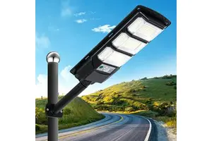High Brightness All-In-One Solar Street Light LED IP65 Waterproof with Remote Control Smart Control for Roads Garden Highway