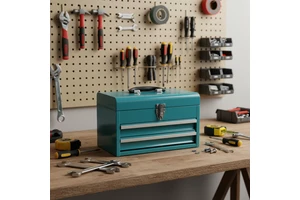 New Arrival Industrial Lockable Service Tool Box 2 Drawer Metal Toolbox Heavy Duty Industrial Storage Tool Box