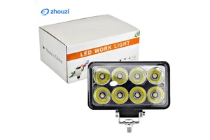 4-inch Reflective Cup 12v Worklight Led with High/Low Beam 8-Beads 24W Off-Road Vehicle Front Bumper Inspection Light
