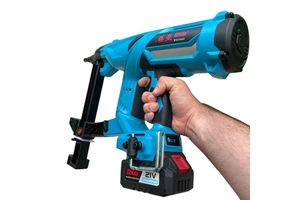 TOUA DCCN40A Electric Rechargeable Battery-Powered Automatic Fastening Steel Staple Cordless Lithium-Ion Steel Nail Gun