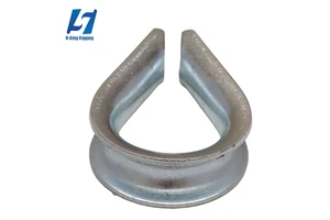 Professional Factory Made Carbon Steel Galvanized Zinc Plated Wire Rope Thimbles 3/4" Size Customizable DIN6899 G411 G414 BS464