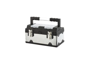 High Quality Professional Portable Stainless Steel Tool Box Drawer Waterproof Durable for Household Storage OEM Supported 17"