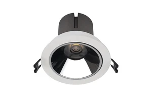 Modern Hotel Home Aluminum Narrow Trim Rotatable Tiltable Dimmable COB 15W 30W 36W Ip44 Black Ceiling Spot Light LED Inooor