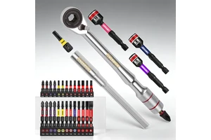 Germany Warehouse Geinxurn 33 Piece Long Handled Wrench Screwdriver Set, Mini Portable Easy To Store Without Taking Up Space
