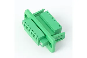 RT Pluggable 2p-24p Male/Female 3.81mm Brass Contact 10A Terminal Block Connector Straight/Bent Pins Industrial Use