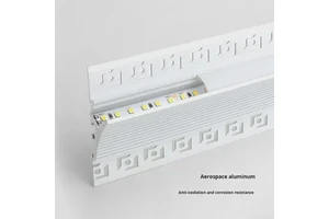Exposed Type Upward Wall Washing Invisible Waistline Light Groove Return Light Ceiling-Free Reflection Groove Metal Foshan