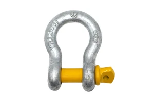 G-209 LC3.3Ton 5/8" Drop Forged Bow Shackle With Alloy Pins Screw Pin Shackle for Lifting Heavy Loads