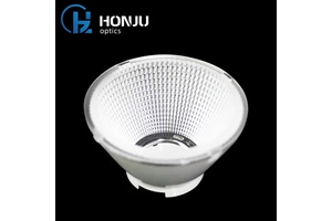 Diameter 75mm Optics LED Plastic Lights round Reflectors COB LED Reflector PC Commercial Lighting with Aspheric Pattern