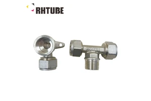 GA Forged High Pressure 1/2''-2'' Brass Zinc Plated Equal Tee Multilayer Durable Corrosion-resistant PEX Pipe Fittings