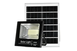 200W High Power Energy Saving High Brightness Led Flood Light Solar Outdoor Flood Garden Lights Led Solar Flood Street Light