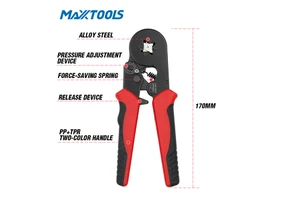 Ratchet Ferrule Crimping Tool Set with 1200PCS Wire Ferrules for DIY & Industrial Electrical Automation Wiring Metric OEM