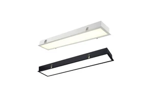 Embedded Grille Long Strip LED SMD2835 Modern Iron Shell Concealed Hotel Recessed Linear Light Washing Wall Tube Spotlight