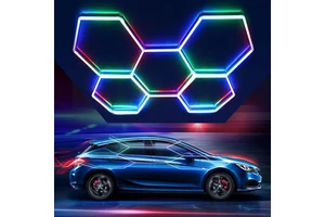 Etop-Manufacturer RGB Five Grids Hexagon Cellular Without the Outer Frame Garage Honeycomb Lights