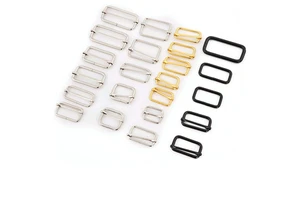 Bags Hardware Accessories Square Rectangle Tri-glide Adjust Roller Pin Slider Buckle for Strap