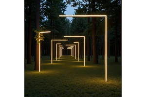 12V Landscape Lighting with LED Light Source Aluminum Alloy Lamp Body IP65 AC Power Supply Low Voltage Wire Color