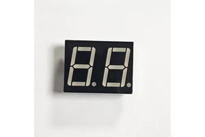0.56 Inch 2 Digit 7 Segment Red LED Display Common Cathode/Anode Dual Digit Digital Tube for Clock Meter Appliance