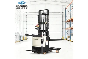 HANGCHA Industrial 1.5 Ton Electric Stacker 3m Lift 24V100AH Stand On Operation Electric Pallet Stacker