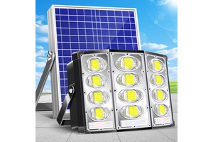 Solar Flood Light Waterproof Outdoor Remote Control Aluminum Smd Home Garden Solar Power Led Flood Light