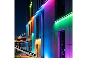 24V Outdoor IP65 Waterproof RGB 7 Color LED Wall Washer Contour Light for Building Exterior Wedding Decorative Lights