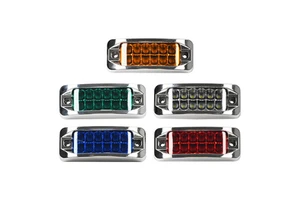New Truck Side Lights 12V 24V 12LED Width Indicator Lights Reflector Cup Type High Low Brightness Plus Strobe Light