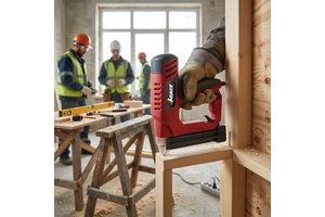 Professional AC Electric Brad Nailer Woodworking Corded Nail Gun Furniture Framing DIY High Efficiency 220V Aluminum Body Nail