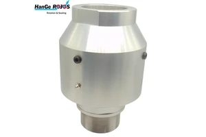 Customized AL1-G80 Aluminum Impure Water Use Rotary Unions Swivels Jaw-Jaw Joint DN 80 Threaded Connection Oxidized Finish 8 bar