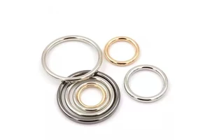 Hang Plating Glossy Alloy Metal O Ring Bag Garment Hardware Accessories Round Shape Ring Buckle for Handbag Keychain Clothes