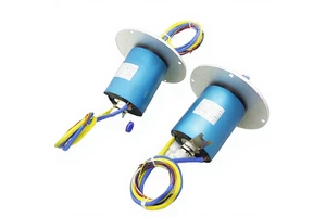 300RPM Pneumatic Fluid Rotary Union Slip Ring Rotating Electrical Connector for Wrapping Machinery