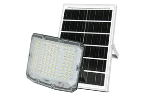 IP65 Solar-Powered High-Efficiency Auto-On Waterproof Super Bright LED Floodlight Three-Sided 3.2V for Rural Yards & Courtyards