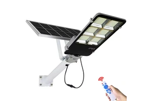 High Brightness Solar Street Light Outdoor IP67 Waterproof Remote Control Led Solar Powered Pole Lamp