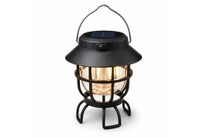 L-905 Solar Type-C Rechargeable LED Camping Lantern IPX4 Waterproof Portable Hanging Outdoor Garden Lamp