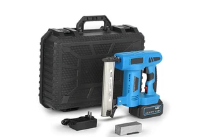 Factory Wholesale 21V Battery Powered Wireless Electric Nail Gun for Wood Working DIY Project Power Tool Cordless Nail Gun