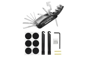 Bike Repair Tool Kits Glue-free 16 in 1 Multifunction Bicycle Mechanic Fix Tools Set Pouch Bag