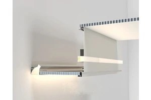 Modern Easy Installation Linear Slot Aluminium Corner Skirting Lamp Honeycomb Panel Type LED Wall Washer for Villas Hospitals