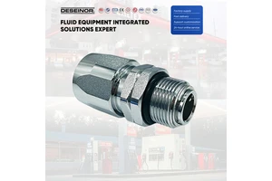 DESEINOR GY-409A IP65 Brass Fuel Dispenser Accessories Hose Rotary Swivel -30-80