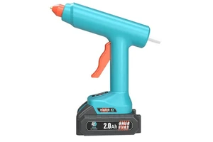 New Model DC 21V Cordless Plastic Body Hot Melt Glue Gun with Digital Display Temperature Adjustment for 11mm Glue Sticks DIY
