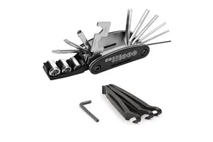 RIDERACE Multifunction Bicycle Tool Set 16 in 1 Tool Kit Tire Repair Kits Puncture Patches Wrench Screwdriver Helper Combination