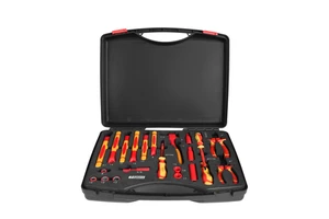GATmatic 24-Piece 1000V High Voltage Insulated Socket Hand Tool Set with Pickaxe & Sickle CR-V Material Lifetime Warranty