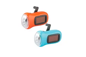 Hot Product ESEN 29 Hand Crank All-Purpose Emergency Dynamo Solar 3 LED Hand Rechargeable Flashlight