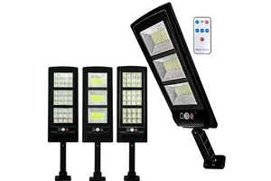 IP65 Wireless Outdoor LED Solar Street Light Remote Control 3 Modes Motion Sensor for Garden Yard Patio Road