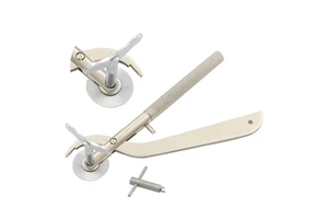 -Style Stainless Steel Ring Cutter 120mm Plain & Serrated Handles Jewelry Making DIY Crafting OEM Crimping Fishing Circlip