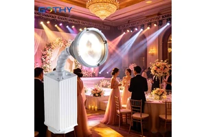 Led Profile Spotlights 10W Battery Powered Wireless DMX Control IP33 CRI90 for Wedding Party Event DJ Stage Exhibition Showroom