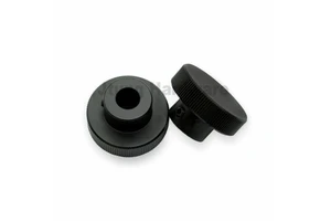 Precision Machined Aluminum Threaded Blind Hole Knurled Adjustment Thumb Handle Nut Knob