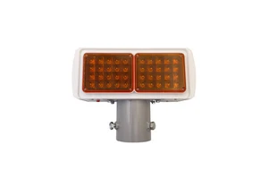 Solar Reflective Flash Lamp Integrated Double-sided Four-grid Red Blue Strobe Traffic Safety signal Lamp Construction Warning