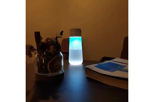 LED Mood Glowing Water Cup 450ML Smart Lighting Bulb USB Rechargeable Light Atmosphere Bulbs Water Bottles Spotlight