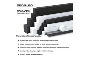 Customized Size PVC Foam Tape Use in Mirror Back Double Sided Fixed Adhesivestrip White Eva Adhesive Strip for LED Mirror