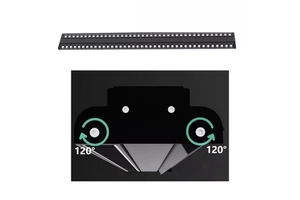 Linear LED Lighting Twin Tubes Adjustable Angle LED Linear Lights Supermarket Grille Lamp 3 Wires 4 Wires 6 Wires