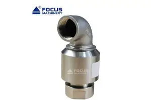 BSP NPT Threaded Connection Rotary Joint Stainless Steel Hydraulic Oil Air Water Rotary Unions for Agricultural Machinery
